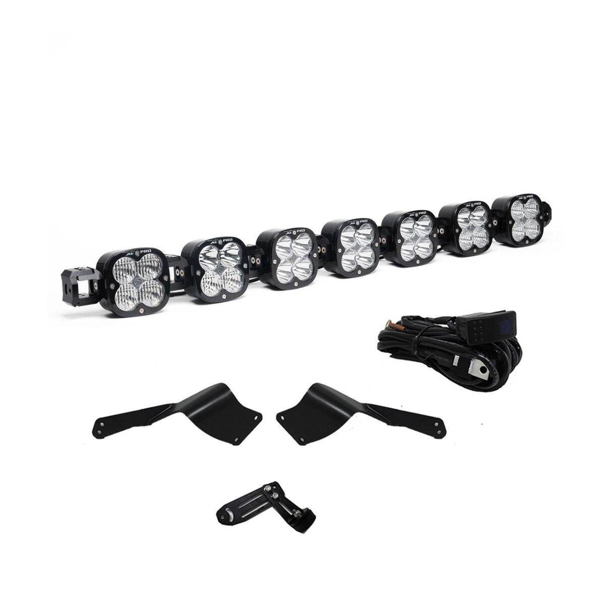 Baja Designs XL Pro Linkable Sport Roof Mount Kit, Multi-Pattern, Clear for Can-Am 2017-24 Maverick X3 44-7088