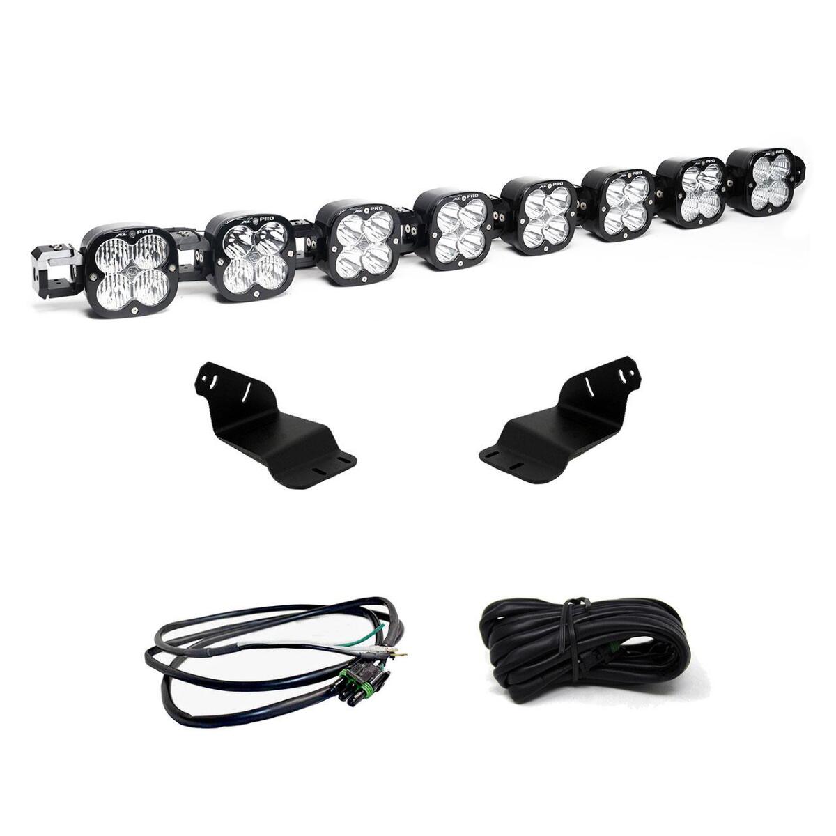 Baja Designs XL Pro Linkable Sport Roof Mount Kit, Multi-Pattern, Clear, Upfitter Wiring for Ford 2021-26 Bronco, 2022-26 Bronco Raptor 44-7770-UP
