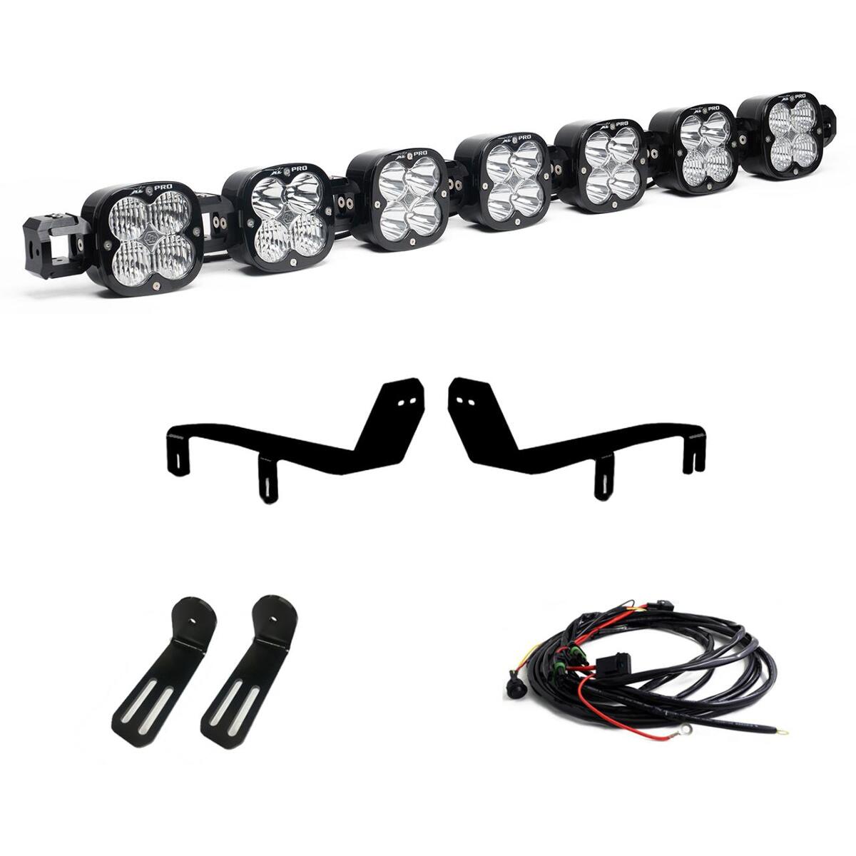 Baja Designs XL Pro Linkable Sport Bumper Light Kit, Multi-Pattern, Clear, Toggle Wiring for Ford 2017-19 F-250/350 Super Duty 44-7780