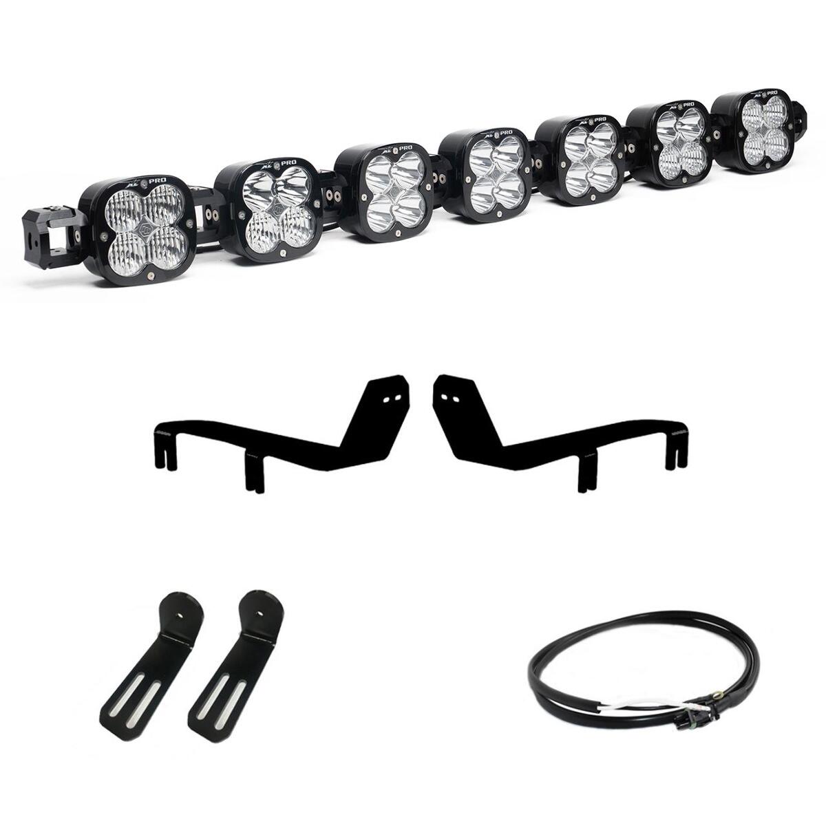 Baja Designs XL Pro Linkable Sport Bumper Light Kit, Multi-Pattern, Clear for Ford 2017-20 F-150 Raptor 44-7783