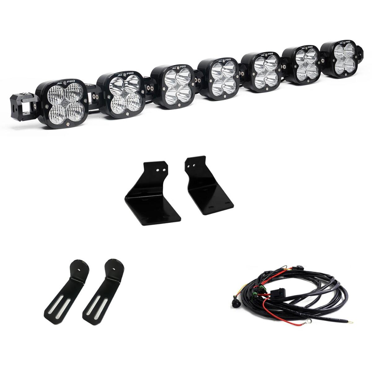 Baja Designs XL Pro Linkable Bumper Light Kit, Multi-Pattern, Clear, Toggle Wiring for Ford 2020-22 F-250 Super Duty, 2020-22 F-350 Super Duty 44-7793