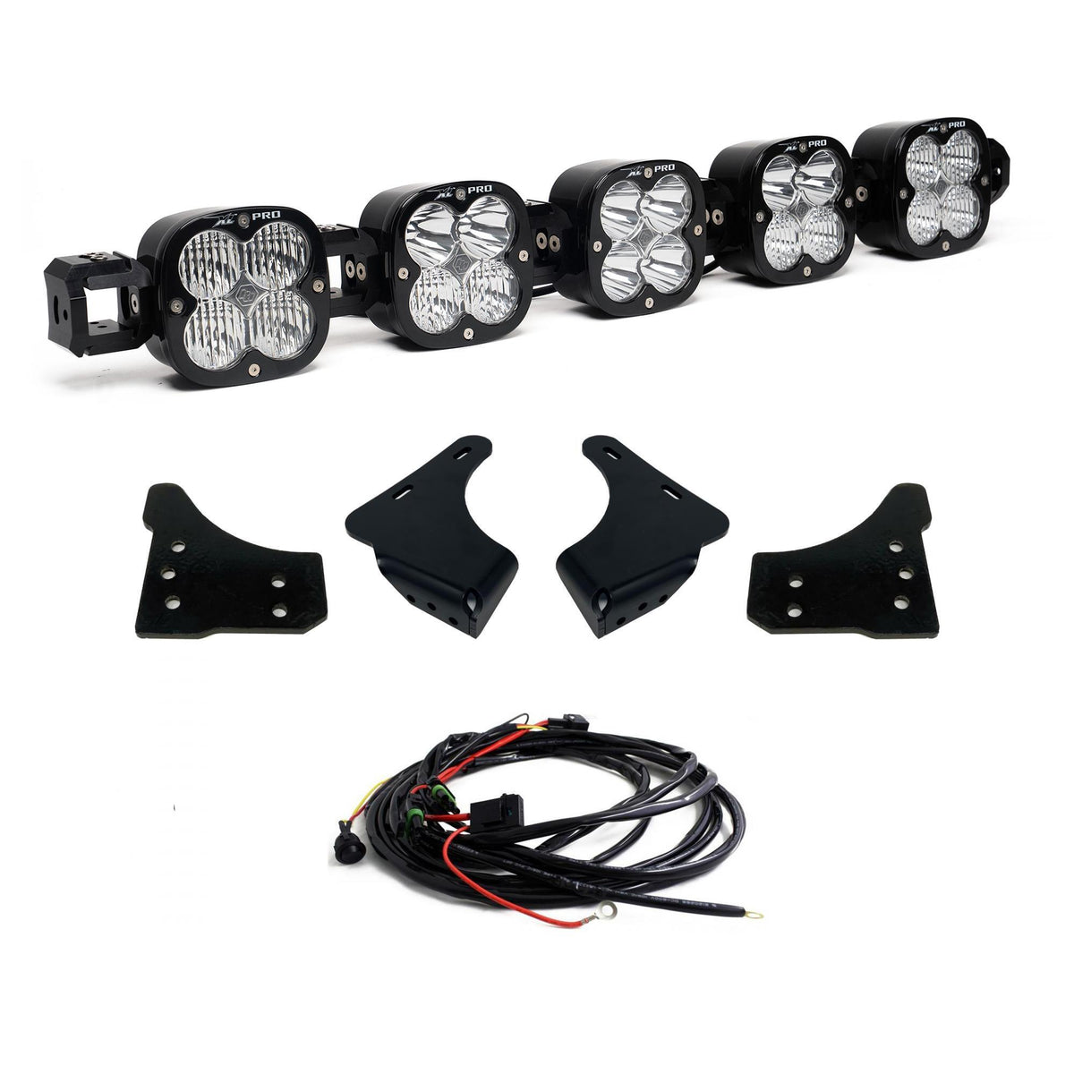Baja Designs XL Pro Linkable Sport Bumper Light Kit, Multi-Pattern, Clear, Toggle Wiring for Ford 2021-23 F-150 44-7794