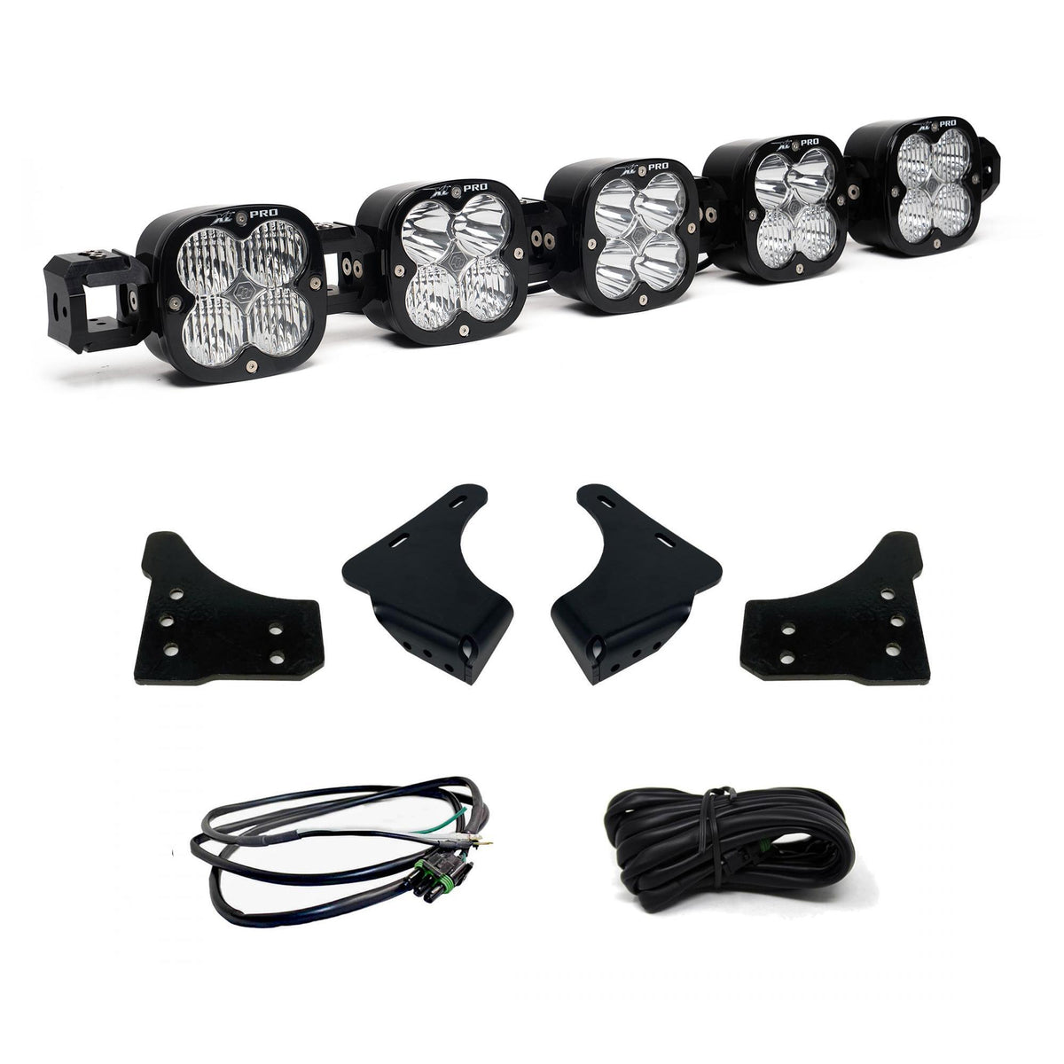 Baja Designs XL Pro Linkable Sport Bumper Light Kit, Multi-Pattern, Clear, Upfitter Wiring for Ford 2021-23 F-150 44-7794-UP