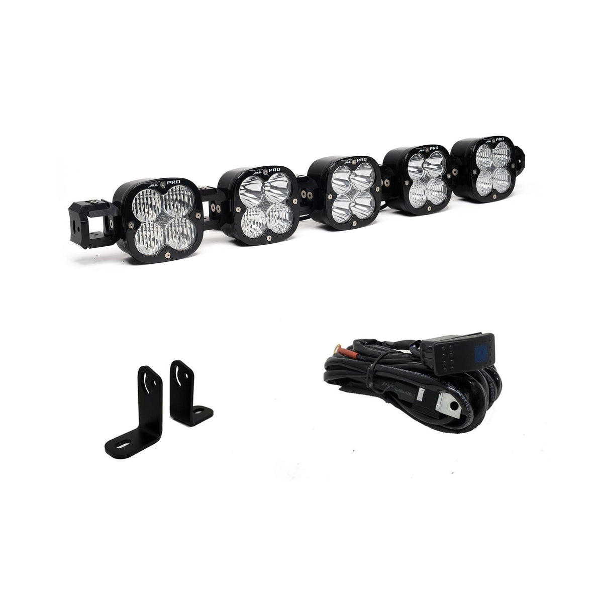 Baja Designs XL Pro Linkable Sport Roof Mount Kit, Multi-Pattern, Clear for Polaris 2018-21 RZR Turbo S 44-7852