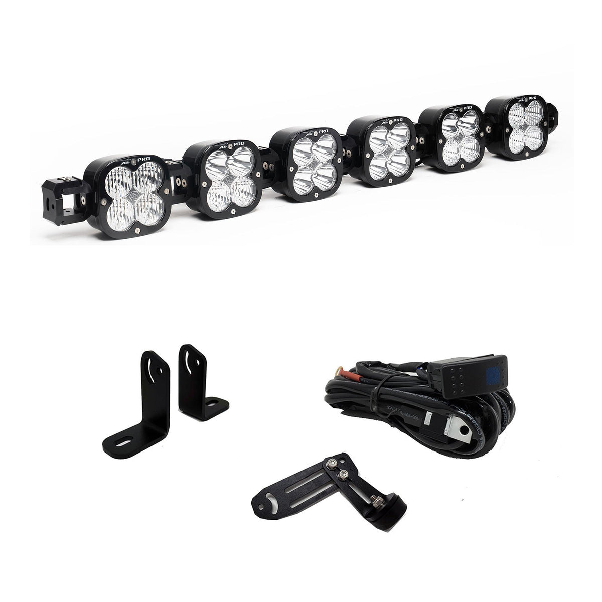Baja Designs XL Pro Linkable Sport Roof Mount Kit, Multi-Pattern, Clear for Polaris 2020-26 RZR Pro XP, 2022-24 RZR Turbo R 44-7856