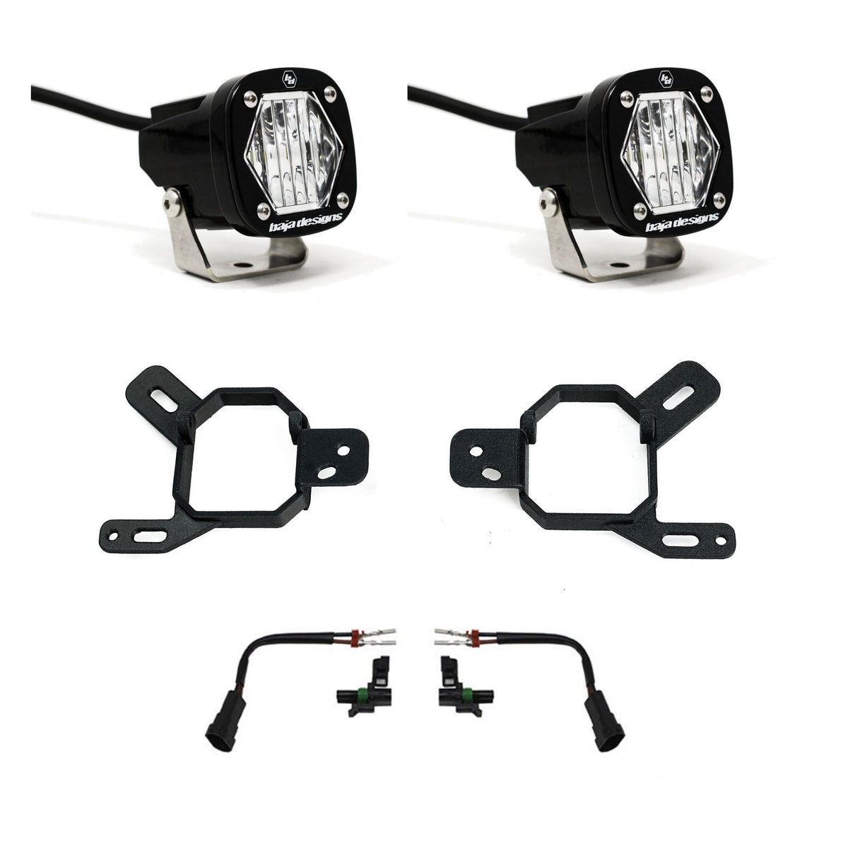 Baja Designs S1 Fog Pocket Light Kit, Clear for GMC/Chevy 2023-2026 Canyon/Colorado, 2024-2026 Yukon, 2500/3500, 2022-2026 Sierra 1500 AT4-X 44-7878