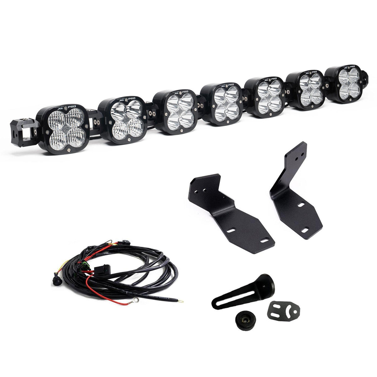 Baja Designs 7XL Pro Linkable Bumper Light Kit, Multi-Pattern, Clear, Toggle Wiring for 2023-26 Ford F-250/350 Super Duty 44-7891