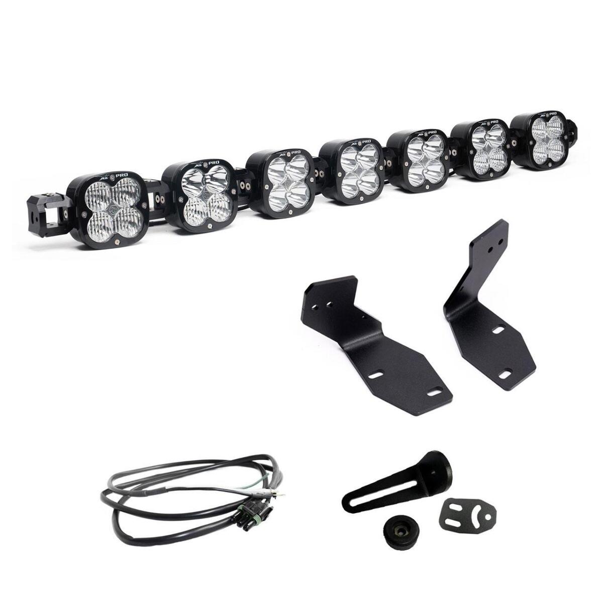 Baja Designs 7XL Pro Linkable Bumper Light Kit, Multi-Pattern, Clear, Upfitter Wiring for 2023-26 Ford F-250/350 Super Duty 44-7891-UP