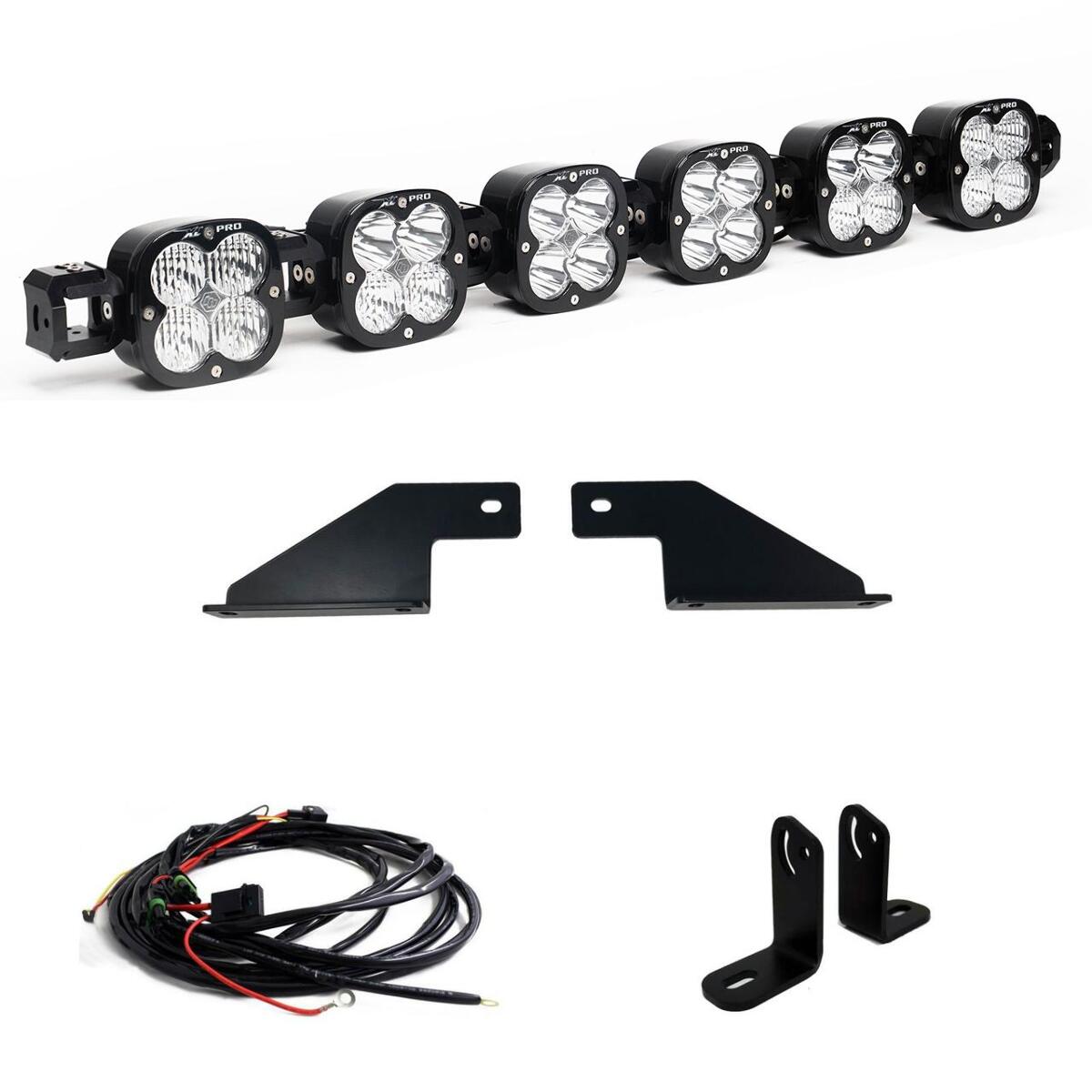 Baja Designs XL Pro Linkable Sport Bumper Light Kit, Multi-Pattern, Clear for Ford 2021-26 F-150 Raptor 44-8095