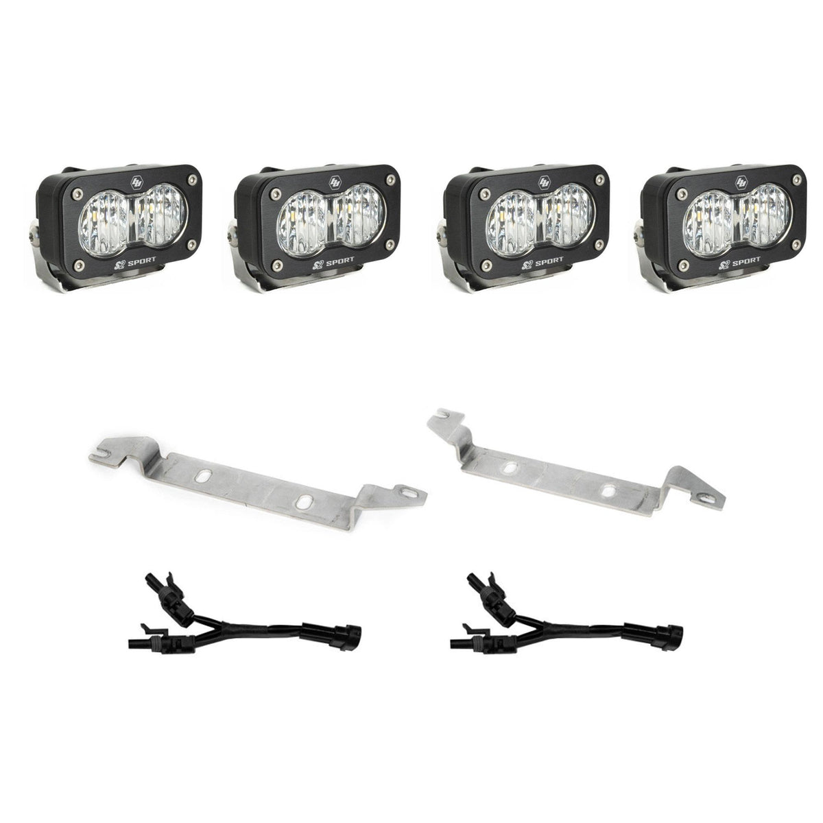 Baja Designs S2 Sport OEM Fog Light Replacement Kit, Clear for 2025-2026 Toyota 4Runner, Non-TRD Pro 44-8280