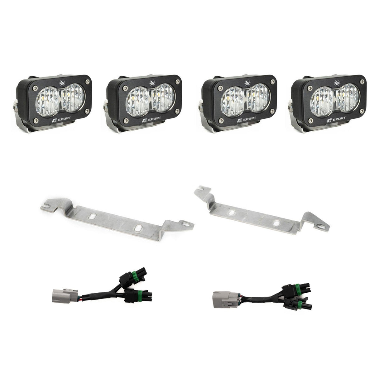 Baja Designs S2 Sport OEM Fog Light Replacement Kit, Clear for 2024-2026 Toyota Tacoma, TRD Pro/Trailhunter 44-8288