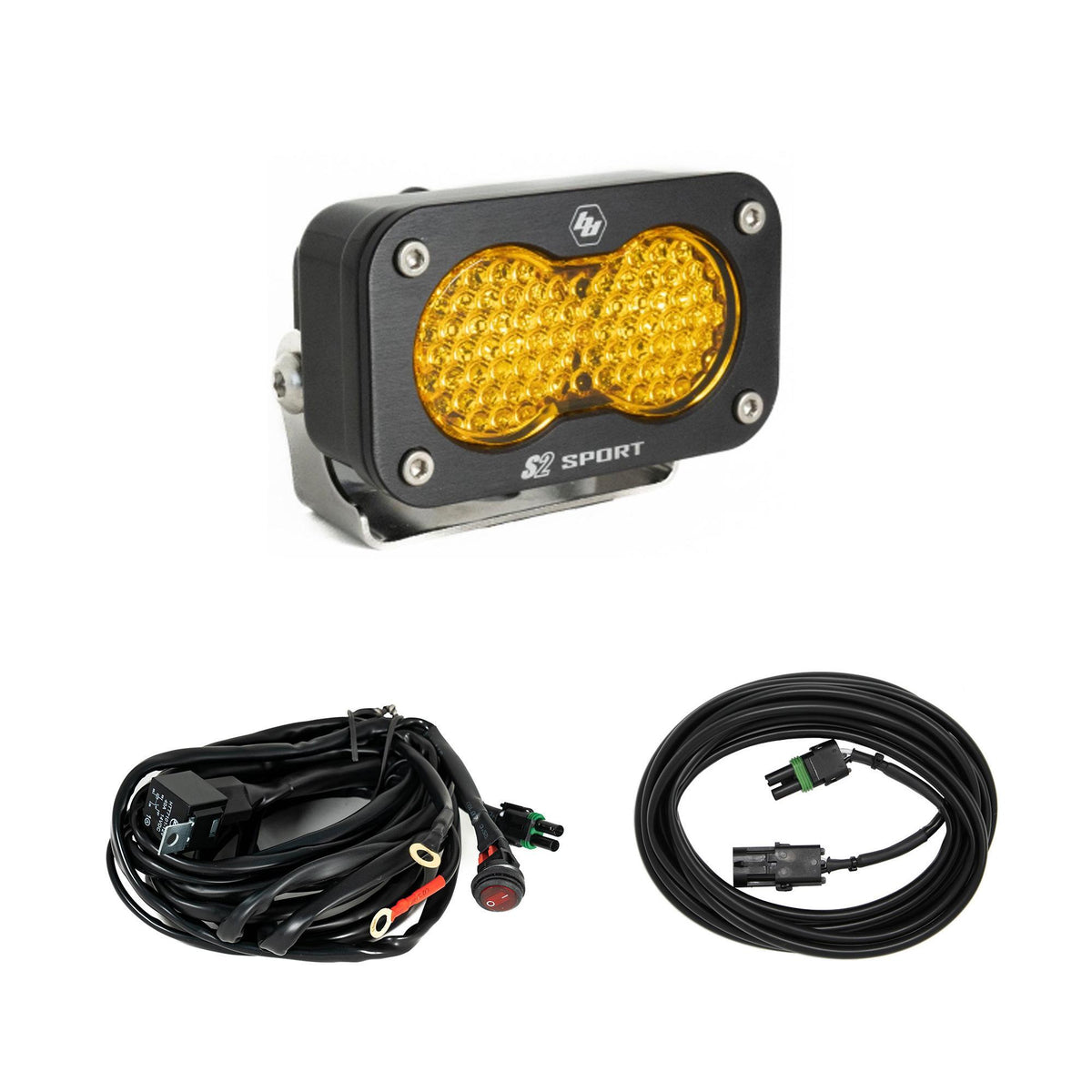 Baja Designs S2 Sport Universal Chase Light Kit, Work/Scene, Baja Amber 44-8292