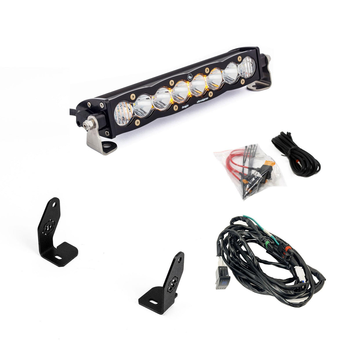 Baja Designs S8 10 in. Light Bar Hood Mount Kit, Clear for Polaris 2025 RZR Pro R, Pro S, Pro XP 44-8299