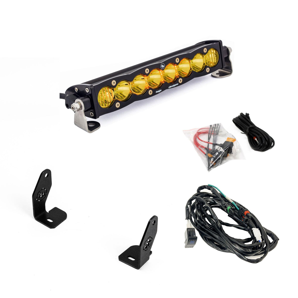 Baja Designs S8 10 in. Light Bar Hood Mount Kit, Baja Amber for Polaris 2025 RZR Pro R, Pro S, Pro XP 44-8300
