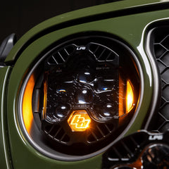 Baja Designs DOT LP6 LED Headlight Kit, Amber for Jeep 2018-2026 Wrangler JL, 2020-2026 Gladiator JT, with LED Headlights 44-8303