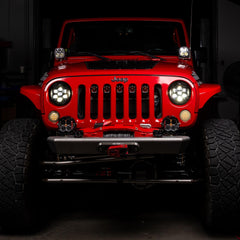 Baja Designs DOT LP6 LED Headlight Kit, White for Jeep 2007-2018 Wrangler JK, with LED Headlights 44-8310