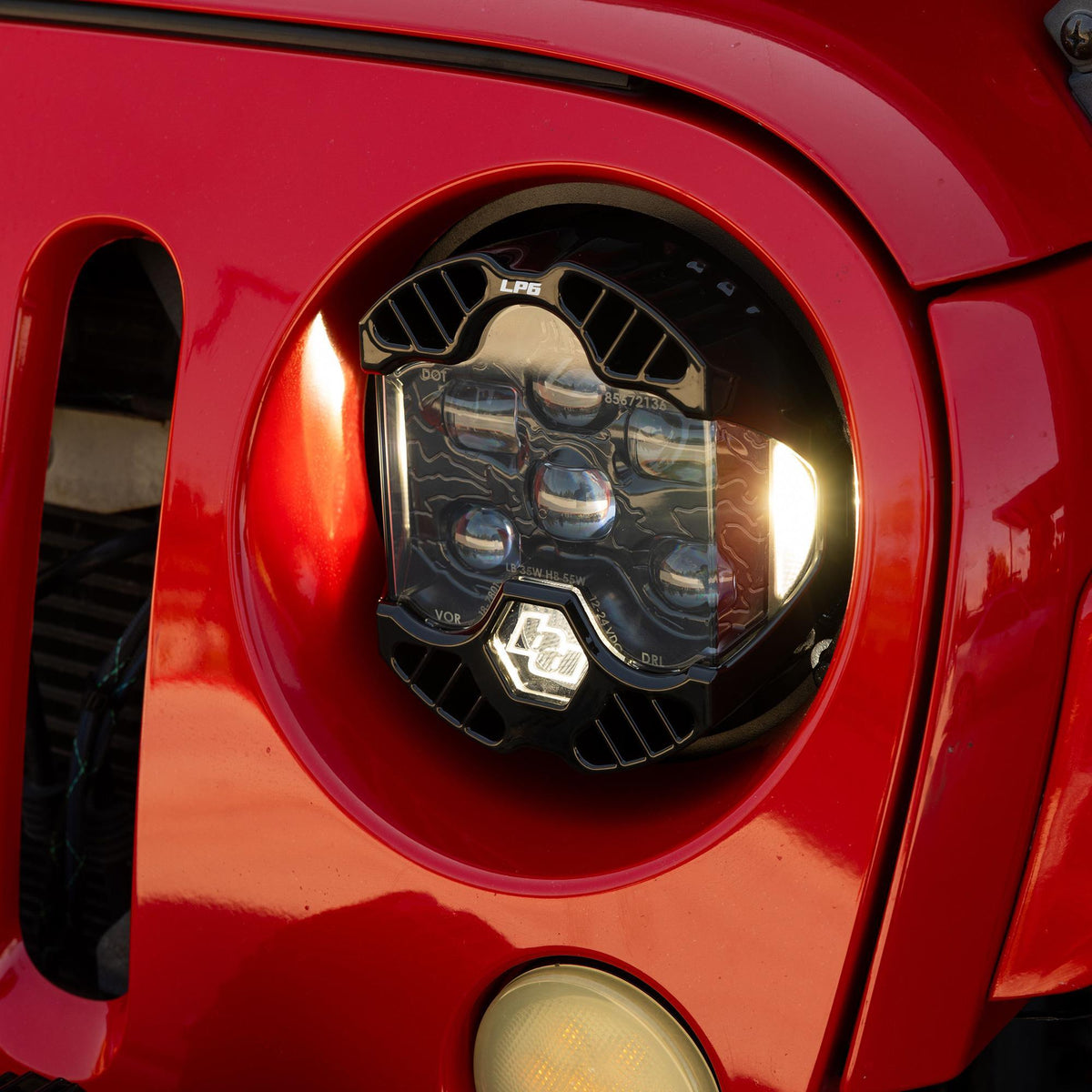 Baja Designs DOT LP6 LED Headlight Kit, White for Jeep 2007-2018 Wrangler JK, with LED Headlights 44-8310