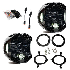 Baja Designs DOT LP6 LED Headlight Kit, White for Jeep 2018-2026 Wrangler JL, 2020-2026 Gladiator JT, with Halogen Headlights 44-8313