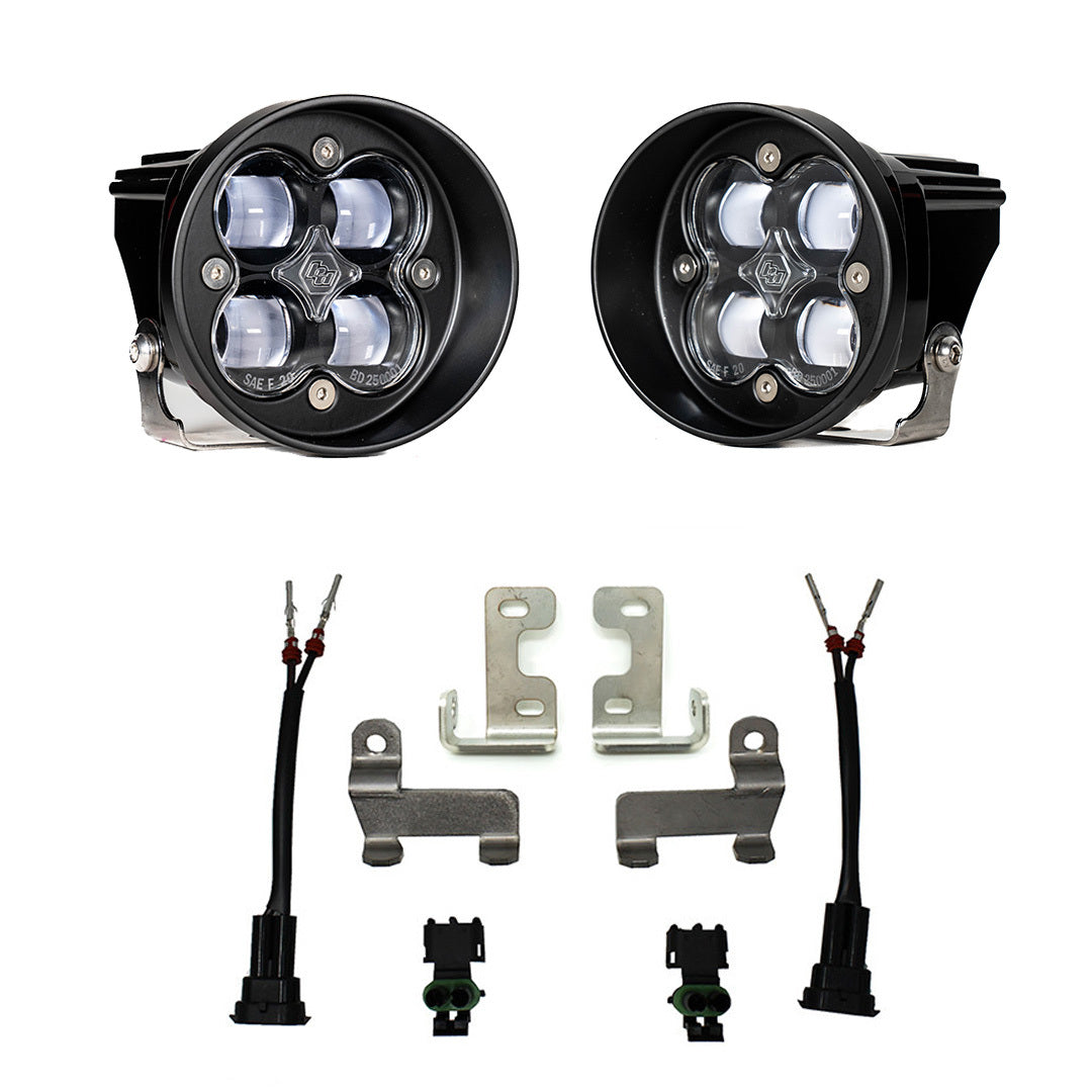 Baja Designs Squadron-R SAE Fog Pocket Kit, SAE Fog, Clear for Toyota 2010-24 4Runner, 2012-23 Tacoma, 2014-21 Tundra, 2023-On Sequoia 447641