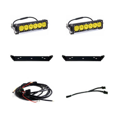 Baja Designs 448064 10 Inch Onx6 D/C Amber Behind Grill Kit