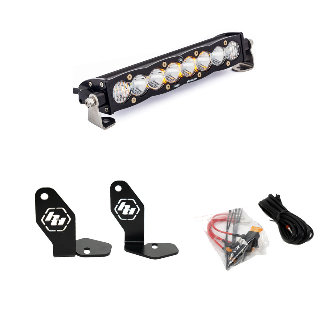 Baja Designs S8 10 in. Hood Mount Light Kit, Baja Amber for Polaris RZR Pro R 448102