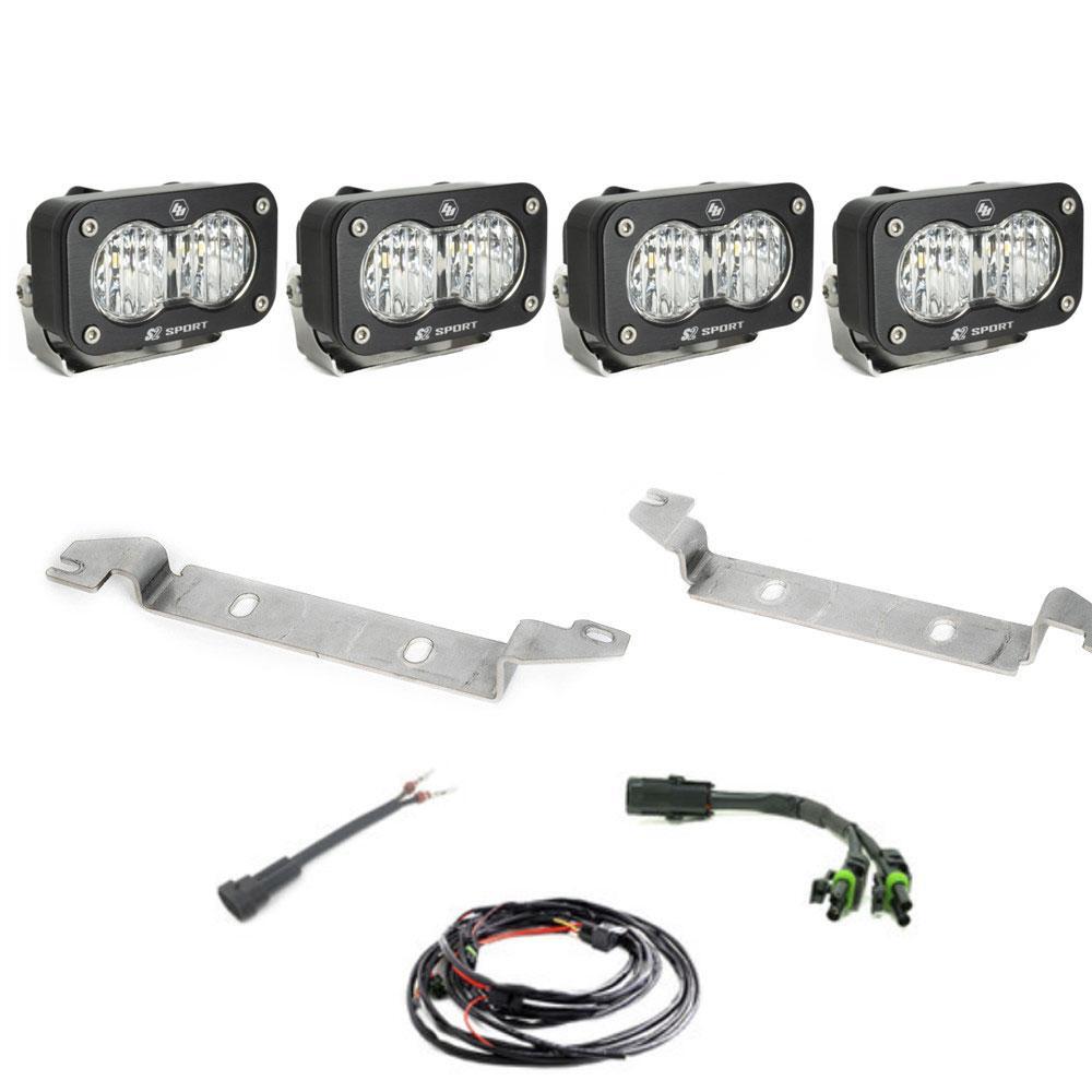 Baja Designs S2 Sport Fog Light Replacement Kit, Wide Cornering, Clear for 2023-26 Toyota Sequoia 448135