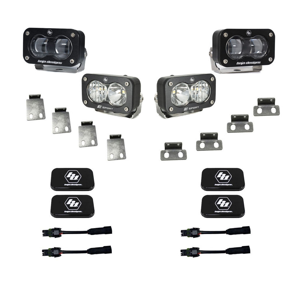 Baja Designs S2 SAE/S2 Sport Fog Pocket Kit for Ford 2021-26 F-150 Raptor, 2023-26 Bronco Raptor, 2024-26 F-150 Raptor 37/R 448180