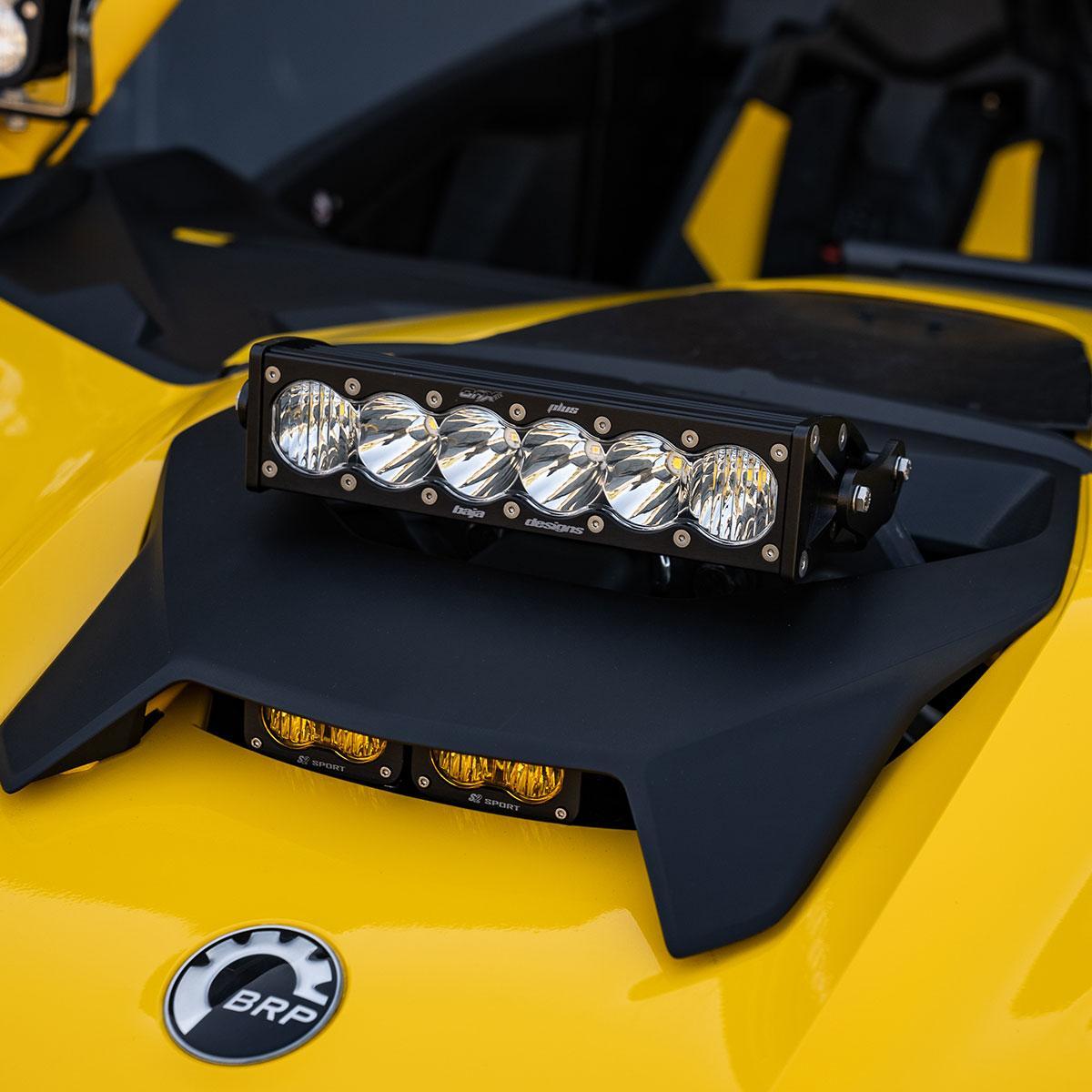 Baja Designs OnX6+ 10 in. Shock Tower Light Kit, Clear for Can-Am Maverick R 448192