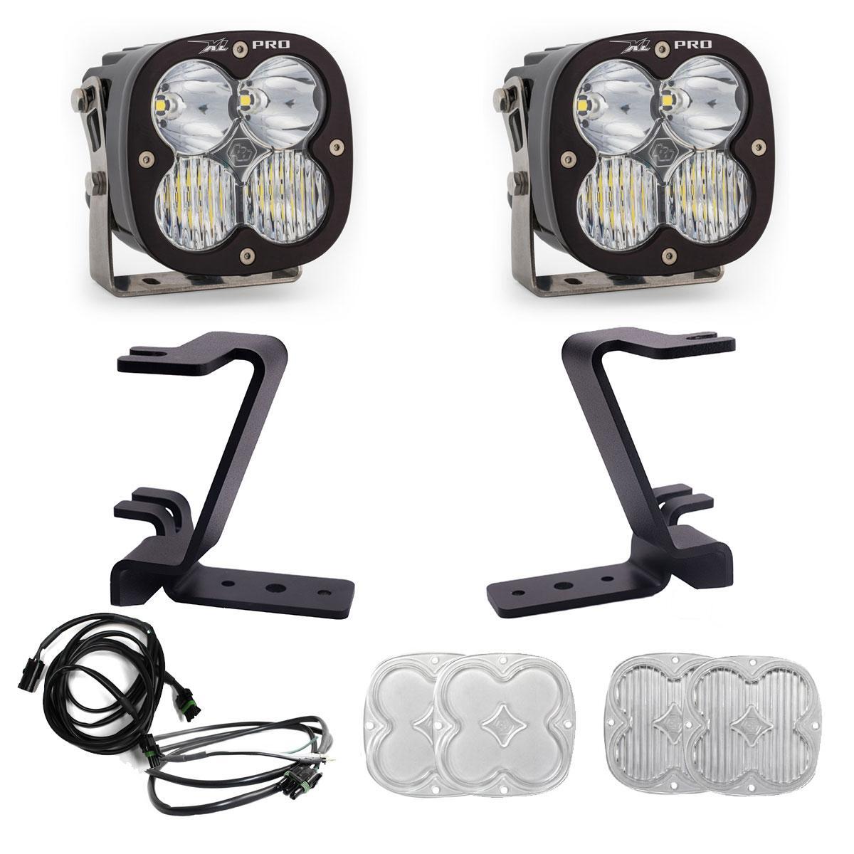 Baja Designs XL Pro A-Pillar Kit, Driving/Combo, Clear, Upfitter Wiring for 2023-26 Ford F-250/350 Super Duty 448211UP