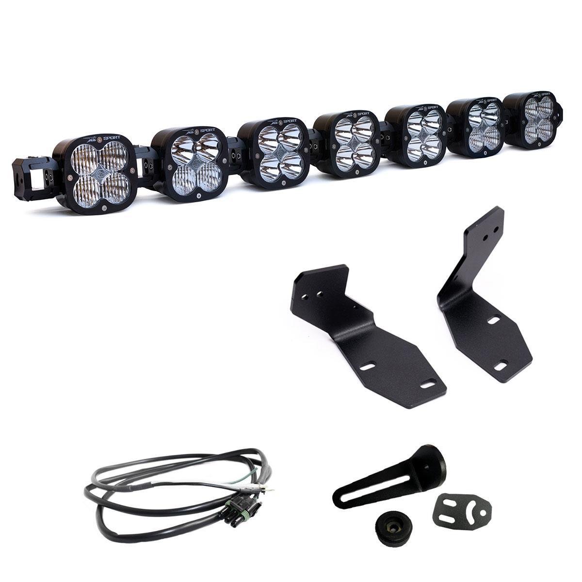 Baja Designs 7XL Sport Linkable Bumper Light Kit, Multi-Pattern, Clear, Upfitter Wiring for 2023-26 Ford F-250/350 Super Duty 448229UP