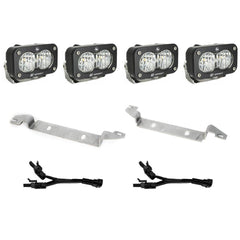 Baja Designs S2 Sport Dual Fog Pocket Light Kit, Wide Cornering, Clear for Toyota 2024-2026 Tacoma 448238