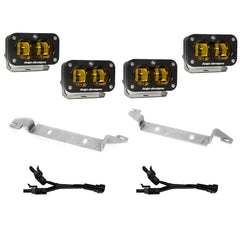 Baja Designs S2 SAE OEM Fog Light Replacement Kit, SAE Spot, Baja Amber for 2024-2026 Toyota Tacoma 448240