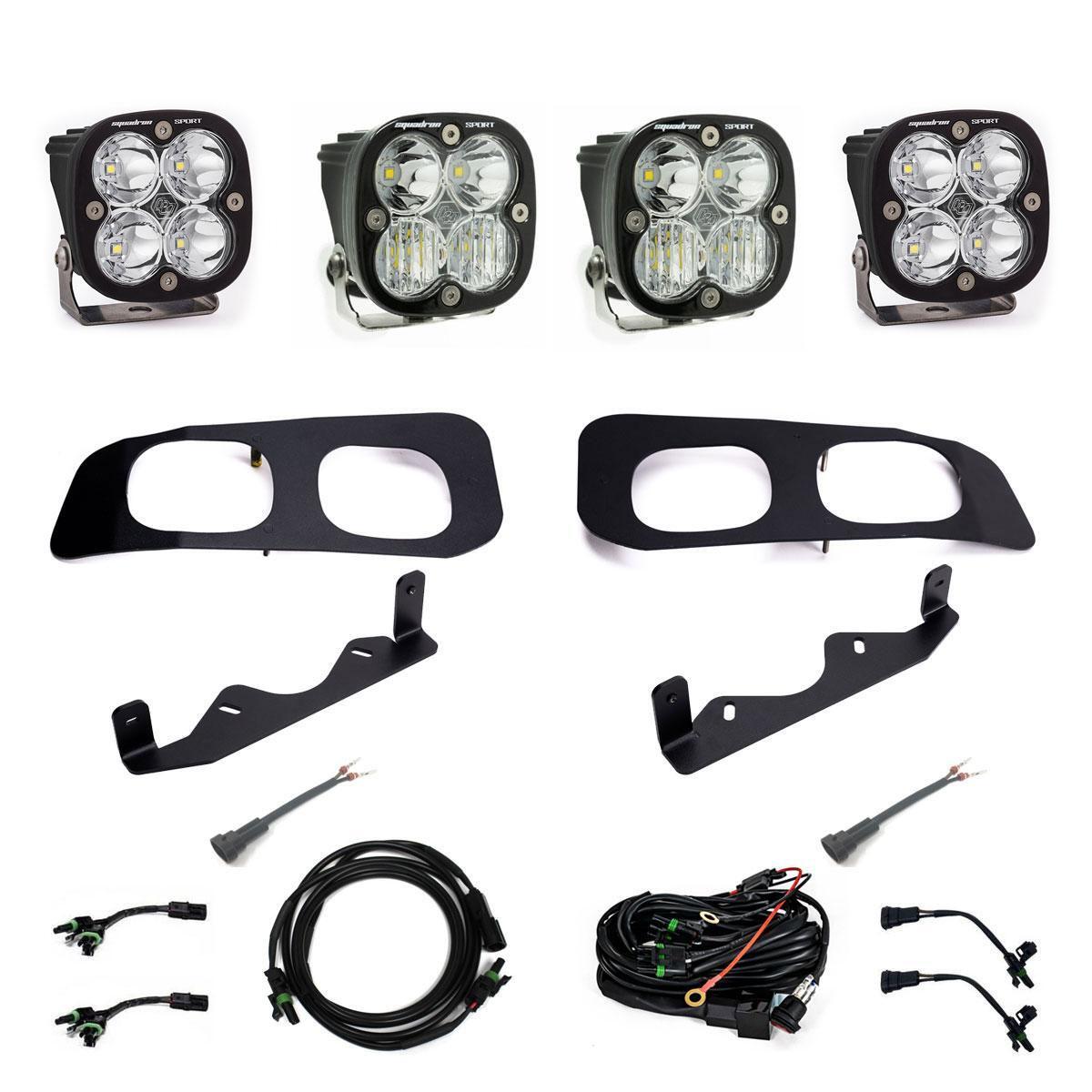 Baja Designs Squadron Sport Sportsmen Dual Fog Pocket Light Kit for 2023-26 Ford F-250/350 Super Duty 448257