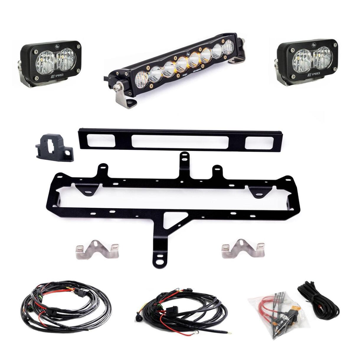 Baja Designs S8 10 in./S2 Pro Grille Conversion Light Kit, Clear for 2024-2026 Toyota Tacoma 448262