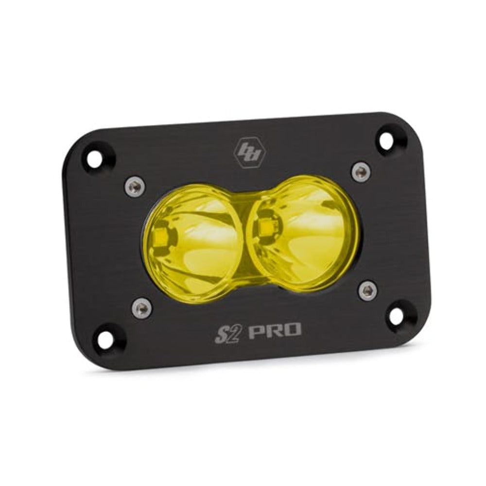 Baja Designs 481011 LED Work Light Flush Mount Amber Lens Spot Pattern S2 Pro