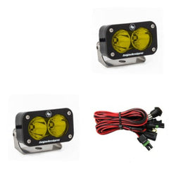 Baja Designs 487811 LED Light Pods Amber Lens Spot Pattern Pair S2 Pro Series