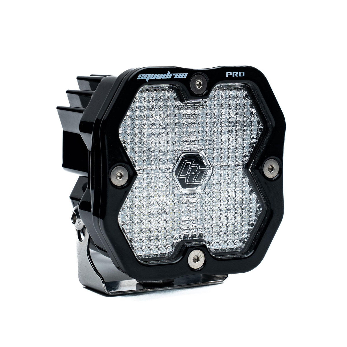 Baja Designs Squadron 2.0 Pro Black LED Auxiliary Light Pod, Work/Scene, Clear 49-0006-2