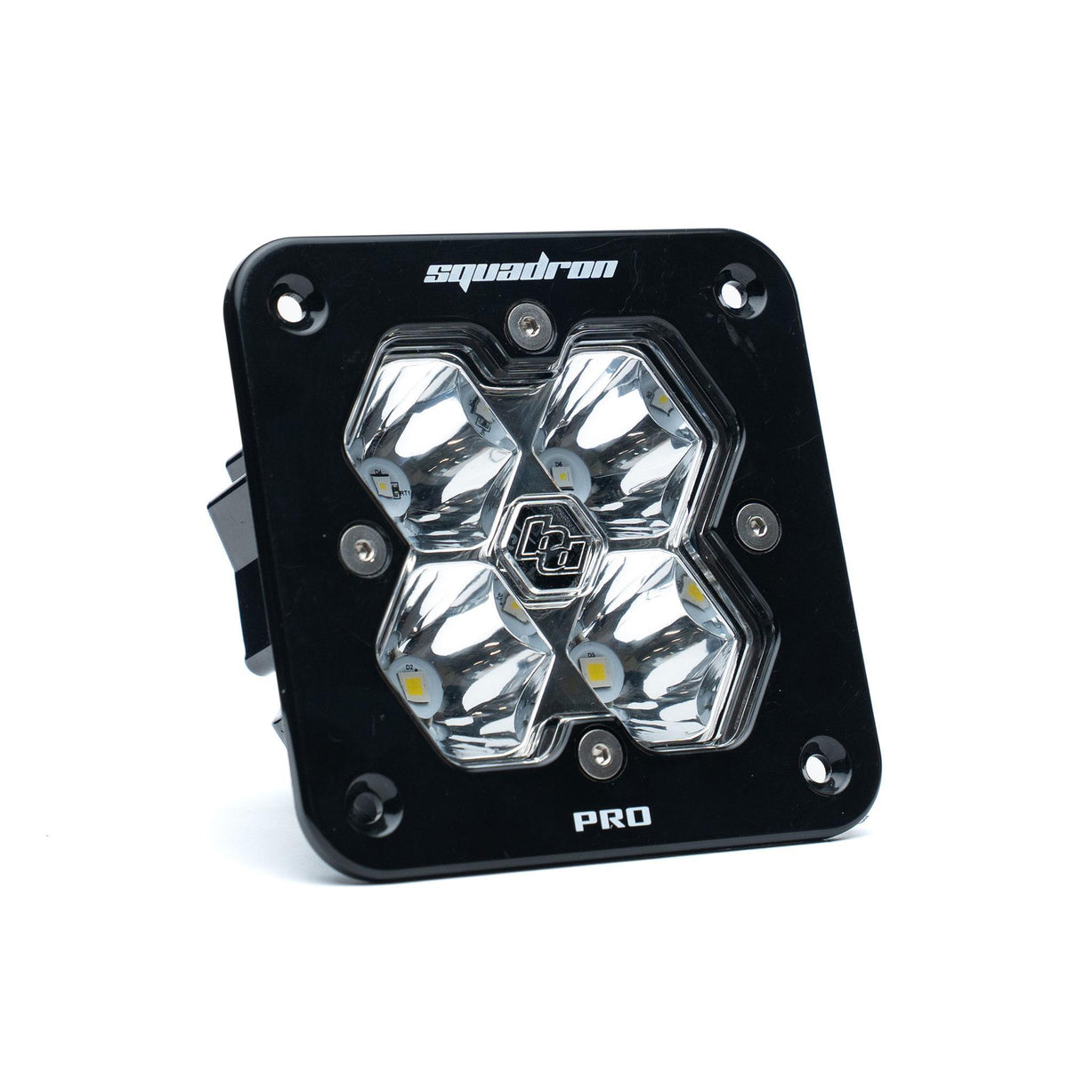 Baja Designs Squadron 2.0 Pro Black Flush Mount LED Auxiliary Light Pod, Spot, Clear 49-1001-2