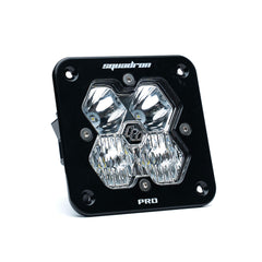 Baja Designs Squadron 2.0 Pro Black Flush Mount LED Auxiliary Light Pod, Driving/Combo, Clear 49-1003-2