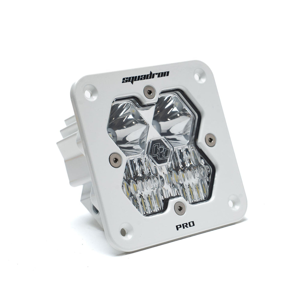 Baja Designs Squadron 2.0 Pro White Flush Mount LED Auxiliary Light Pod, Driving/Combo, Clear 49-1003-WT-2