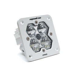 Baja Designs Squadron 2.0 Pro White Flush Mount LED Auxiliary Light Pod, Driving/Combo, Clear 49-1003-WT-2