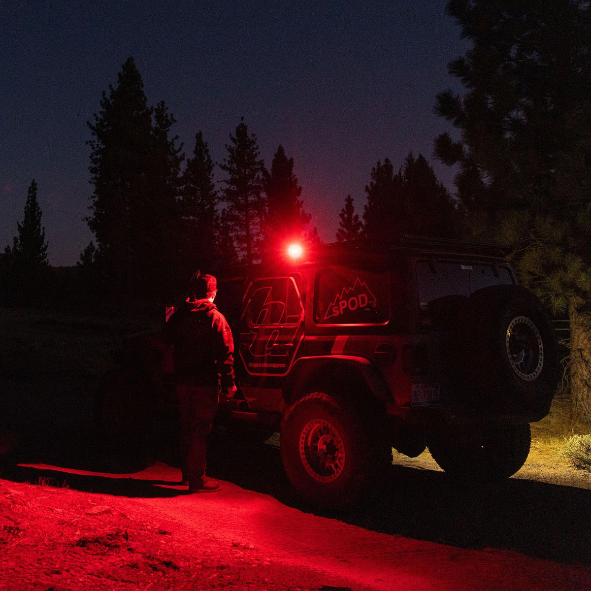 Baja Designs S2 Red LED Auxiliary Light Pod, Work/Scene, Clear 54-0620