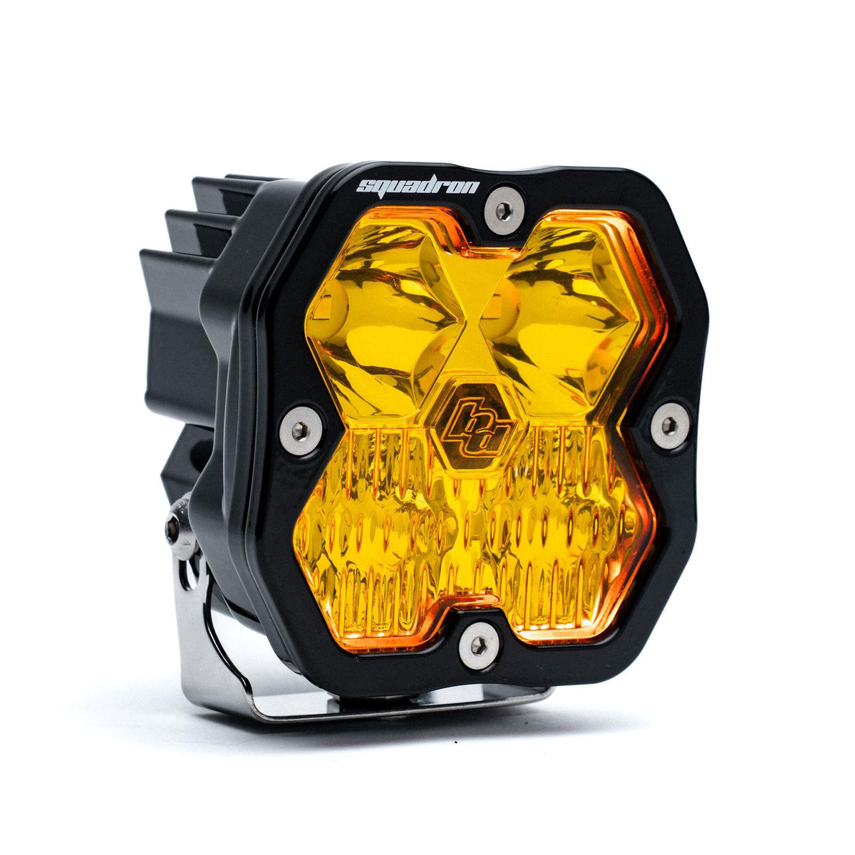 Baja Designs Squadron 2.0 Sport Black LED Auxiliary Light Pod, Driving/Combo, Baja Amber 55-0013-2