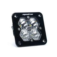 Baja Designs Squadron 2.0 Sport Black Flush Mount LED Auxiliary Light Pod, Driving/Combo, Clear 55-1003-2