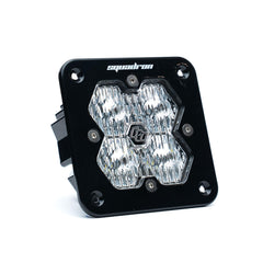 Baja Designs Squadron 2.0 Sport Black Flush Mount LED Auxiliary Light Pod, Wide Cornering, Clear 55-1005-2