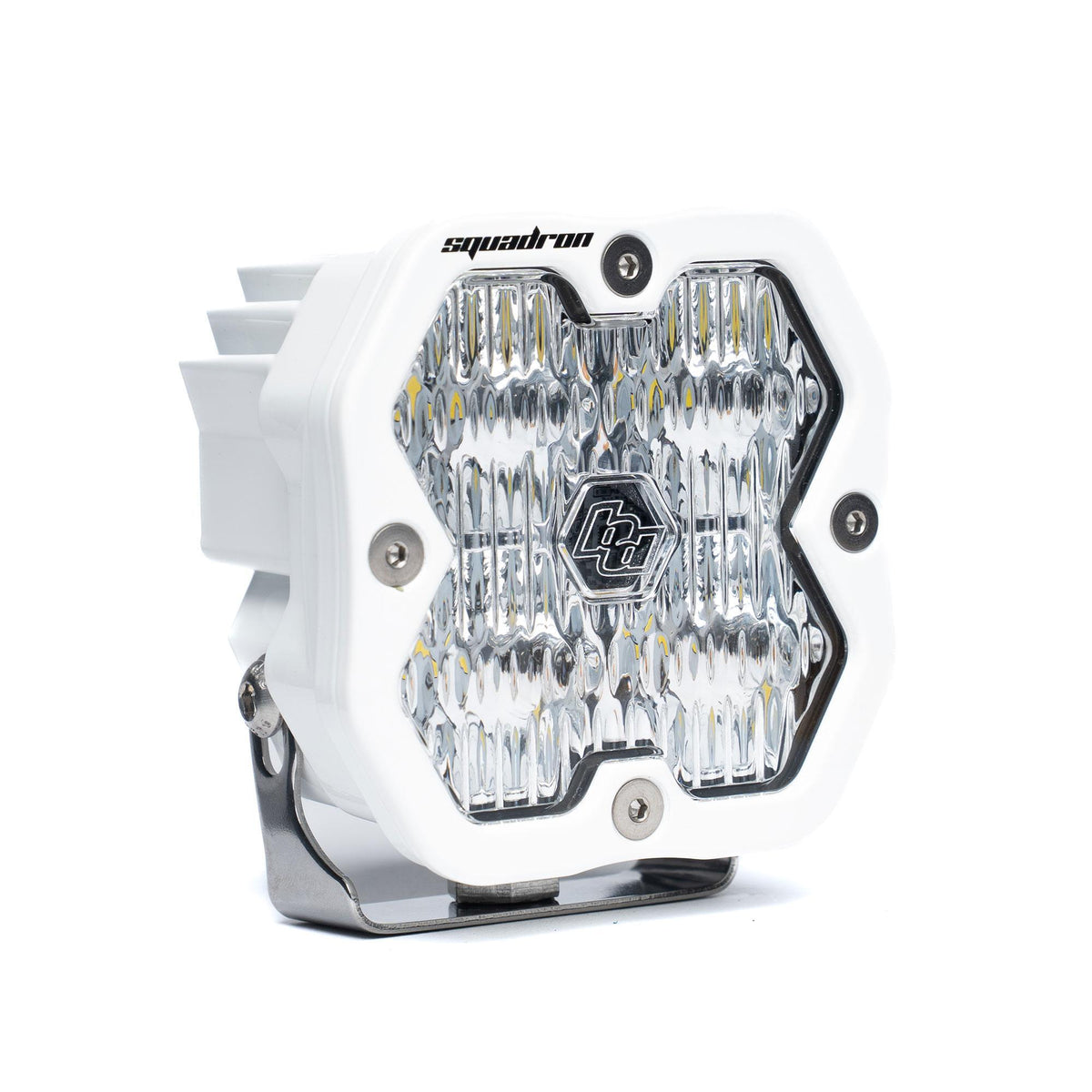Baja Designs Squadron 2.0 Sport White Flush Mount LED Auxiliary Light Pod, Wide Cornering, Clear 55-1005-WT-2