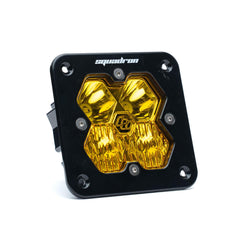 Baja Designs Squadron 2.0 Sport Black Flush Mount LED Auxiliary Light Pod, Driving/Combo, Baja Amber 55-1013-2
