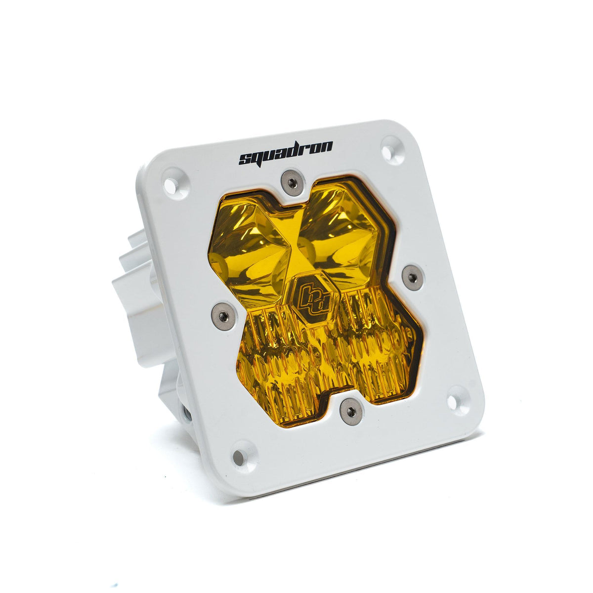 Baja Designs Squadron 2.0 Sport White Flush Mount LED Auxiliary Light Pod, Driving/Combo, Baja Amber 55-1013-WT-2