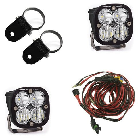 Baja Designs 557102 Polaris LED Light Pods 2 Inch Harness A Pillar Mounts Kit Squadron Sport