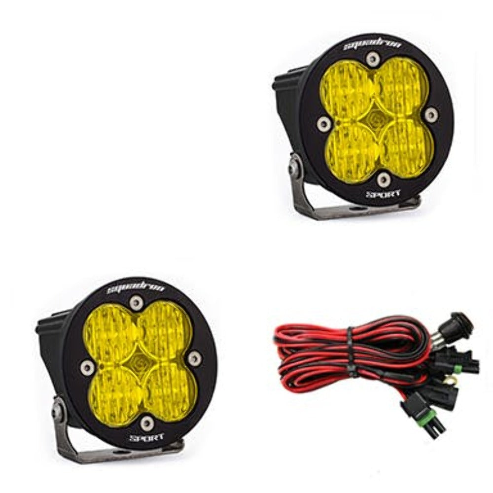 Baja Designs 587815 LED Light Pods Amber Lens Wide Cornering Pair Squadron R Sport